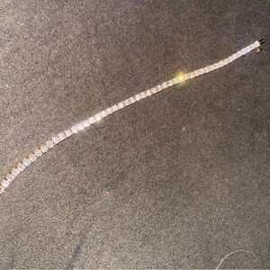 Elegant 14k Yellow Gold Tennis Bracelet